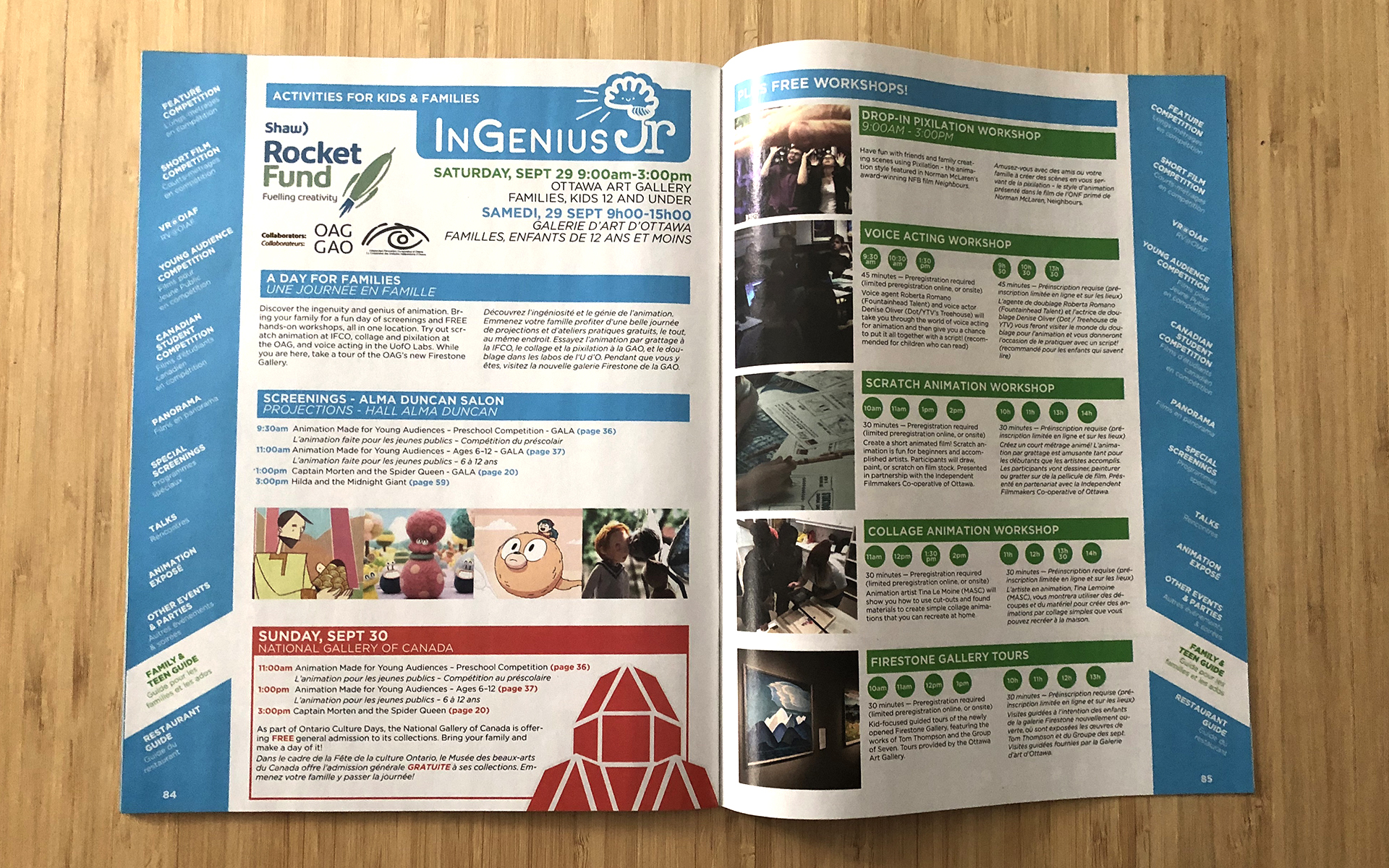 An image of the Ingenius Jr Day section.